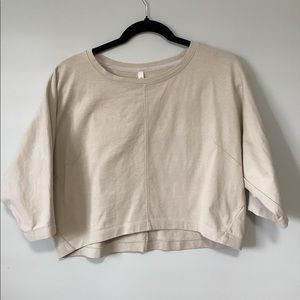 The group babaton cream top.